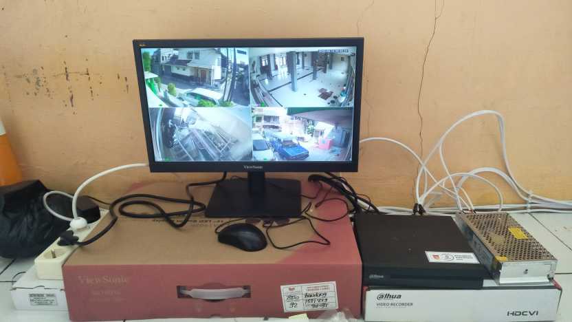 Pemasangan Sistem CCTV Untuk Keamanan Dan Kegiatan Takmir Di Mesjid Riyadhul Jannah, RW 09 Pandan Wangi, Bandung