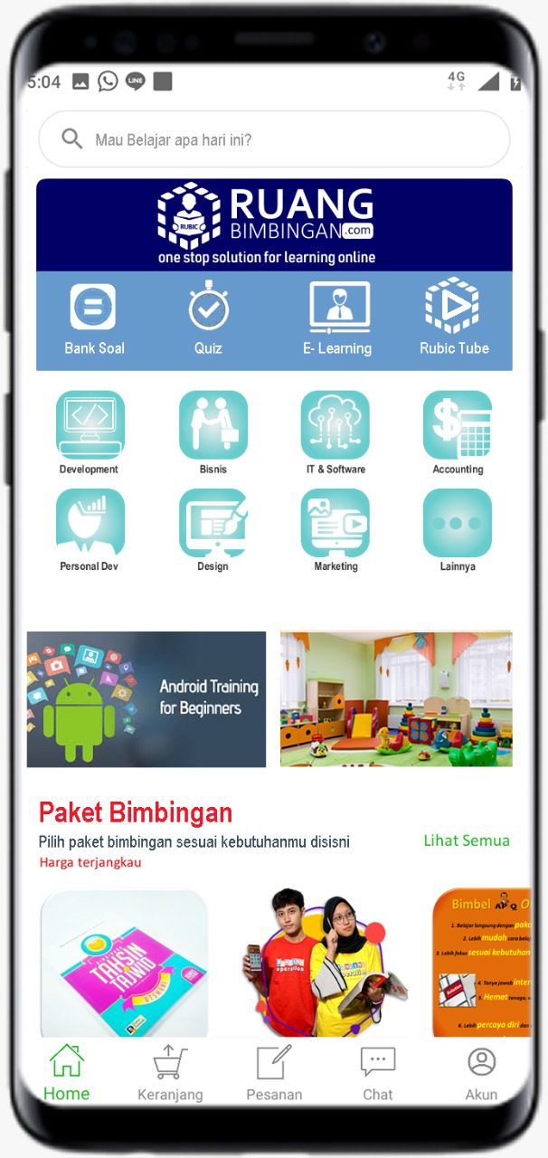 Pengembangan Aplikasi Online Learning Solution www.ruangbimbingan.com Untuk Mendukung Proses Belajar Mengajar di Yayasan Ruang Bimbingan Indonesia